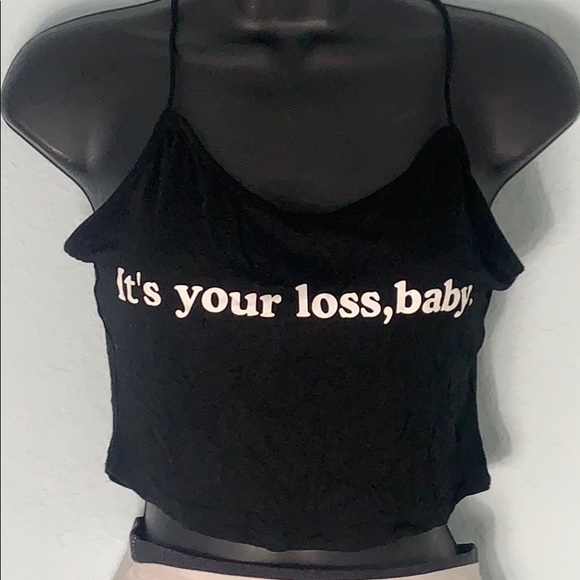 Dolls Kill™️ “It’s your loss baby” crop top. - Picture 4 of 8